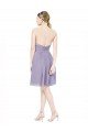 Short Sweetheart Knee Length Chiffon Cocktail Dress with Open Back UK