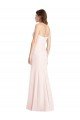 Strapless Crepe Trumpet Cocktail Dress with Front Slit UK