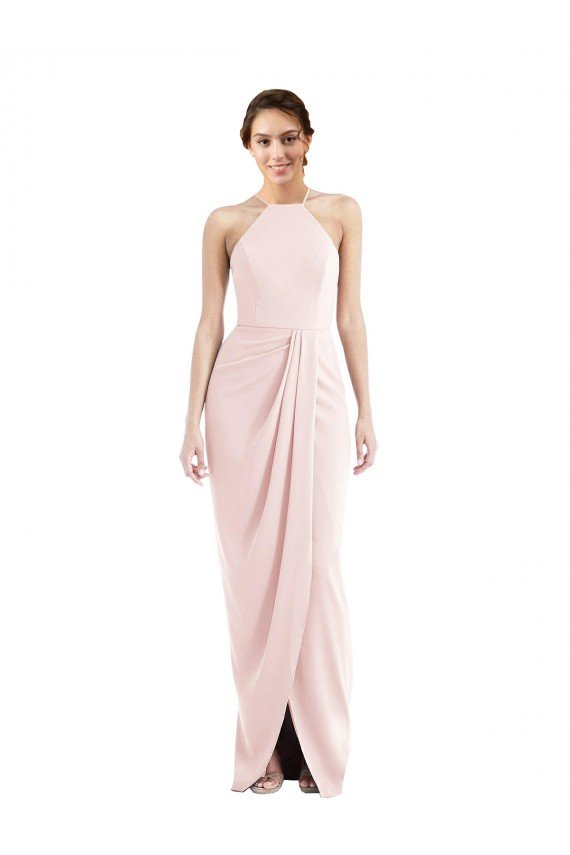 Halter Draped Tulip Skirt Cocktail Dress UK