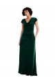 Cowl Neck Cap Sleeve Velvet Cocktail Dress with Pockets UK